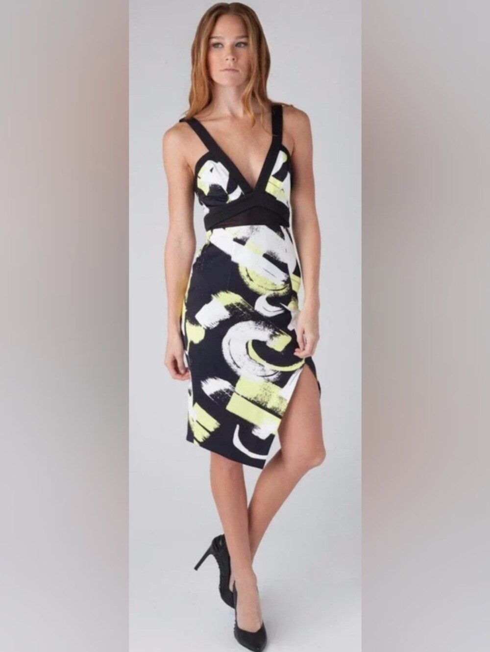 Minty Meets Munt Malaga Ananas Print Dress XS NWOT